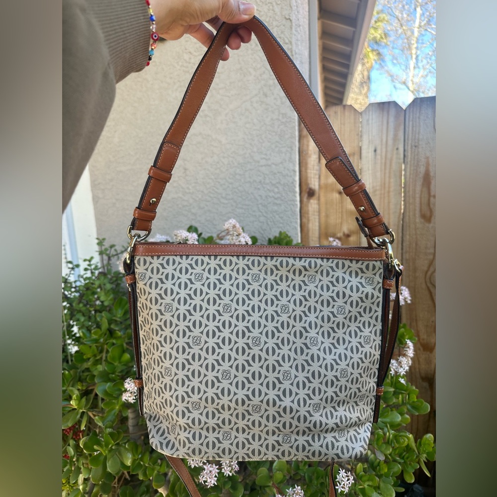 LOUIS QUATORZE Korean brand Stylish Brown and Gray Patterned Women's Bag